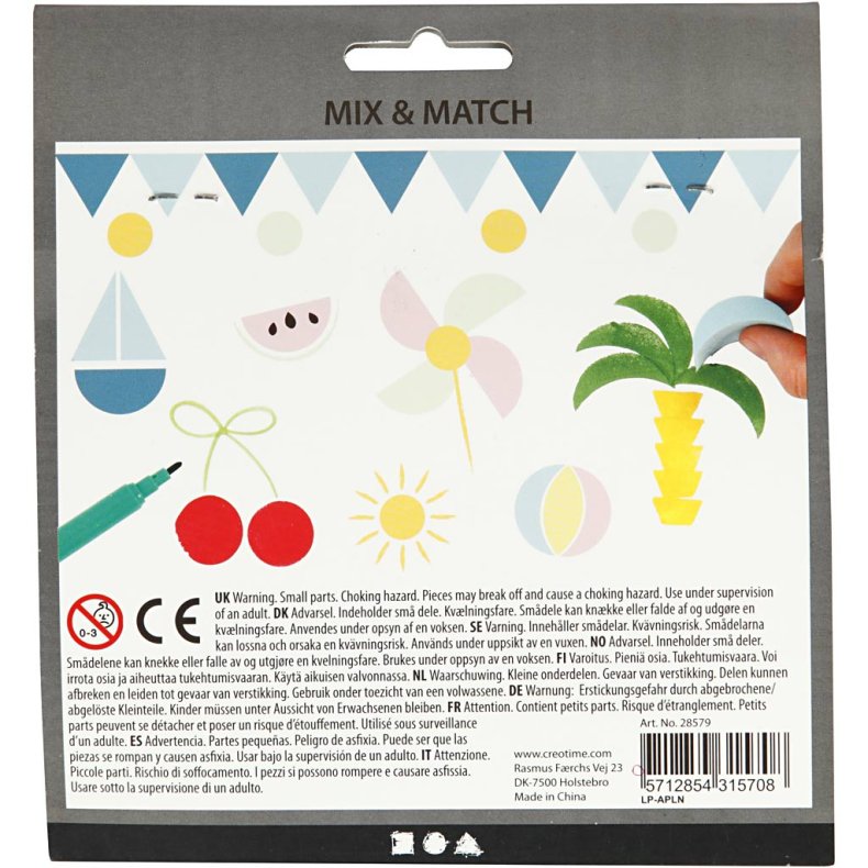 Mosgummistempler, H: 25 mm, str. 15-30 mm, 12 stk./ 1 pk.