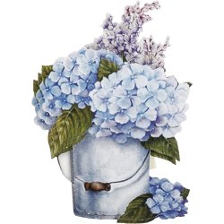 3D Motiver, blomster, ark 21x30 cm, 4 ark/ 1 pk.