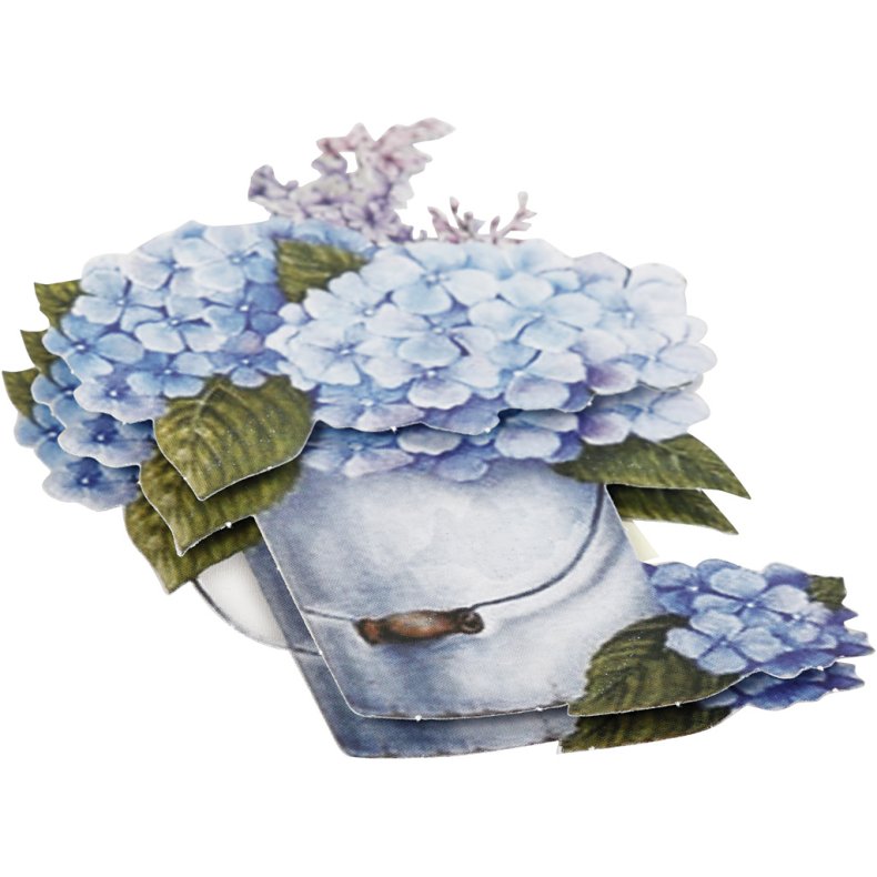 3D Motiver, blomster, ark 21x30 cm, 4 ark/ 1 pk.