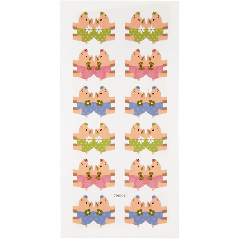 Indexstickers, ark 7,5x15 cm, 10 pk./ 1 pk.