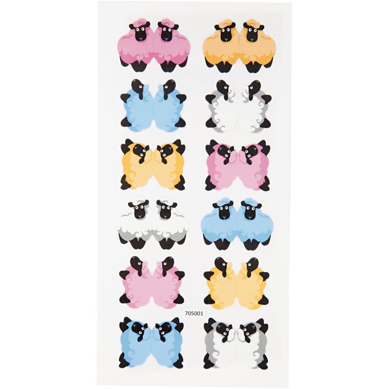 Indexstickers, ark 7,5x15 cm, 10 pk./ 1 pk.