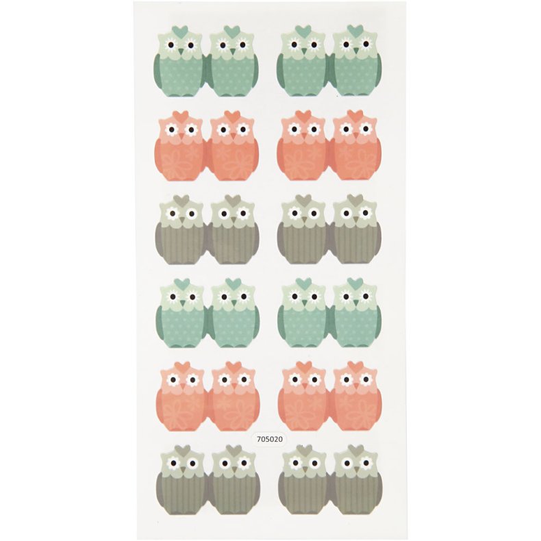 Indexstickers, ark 7,5x15 cm, 10 pk./ 1 pk.