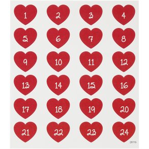 Stickers, ark 15x16,5 cm, 1 ark