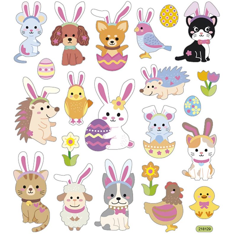 Stickers, p&aring;sketema, ark 15x16,5 cm, 1 ark