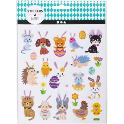 Stickers, p&aring;sketema, ark 15x16,5 cm, 1 ark