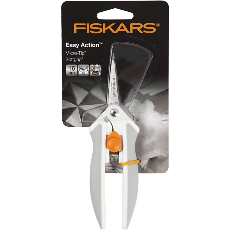 Fiskars Easy Action Softgrip&reg; Micro-Tip&reg;, L: 15 cm, micro spids, 1 stk.