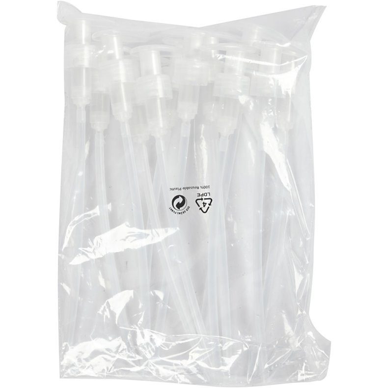 PRIMO pumper til maling, L: 20 cm, diam. 3 cm, 12 stk./ 1 pk.