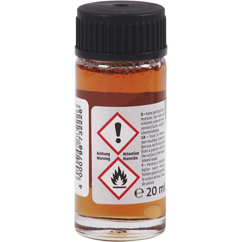 Magic Marble Marmoreringsmaling, douche farver, 6x20 ml/ 1 pk.