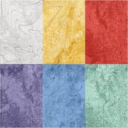 Magic Marble Marmoreringsmaling, metallicfarver, 6x20 ml/ 1 pk.