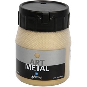 Hobbymaling Metallic, lys guld(5102), 250 ml/ 1 fl.