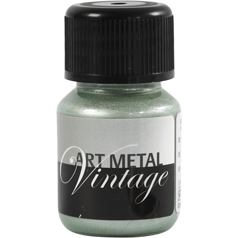 Hobbymaling Metallic, perlegr&oslash;n(5097), 30ml/ 1 fl.