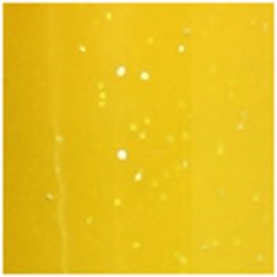 Glas- og Porcel&aelig;nstusch, glitter, streg 2-4 mm, halvd&aelig;kkende, gul, 1 stk.