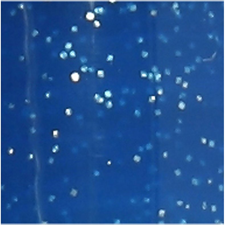 Glas- og Porcel&aelig;nstusch, glitter, streg 2-4 mm, halvd&aelig;kkende, bl&aring;, 1 stk.