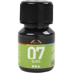 A-Color Glass, sort, 30 ml/ 1 fl.