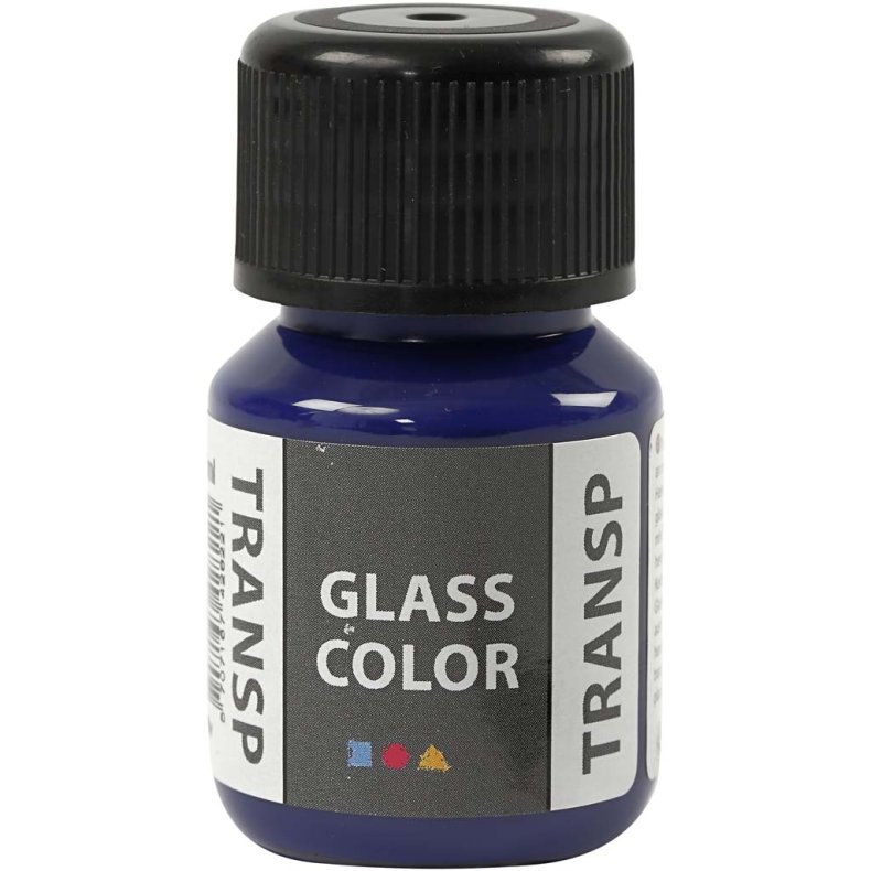 Glass Color Transparent, brilliant bl&aring;, 30ml/ 1 fl.