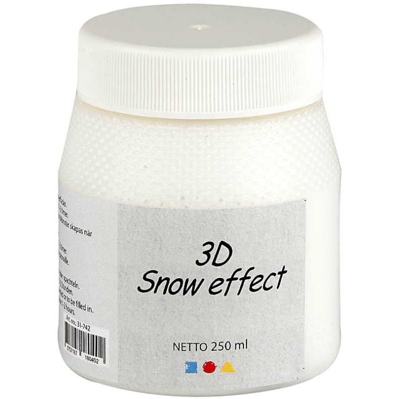 3D Snow effect, hvid, 250ml/ 1 ds.