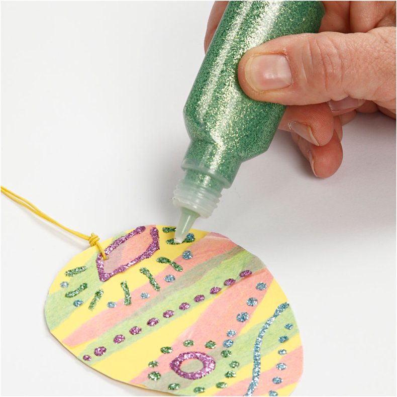 Glimmerlim, ass. farver, 12x25 ml/ 1 pk.