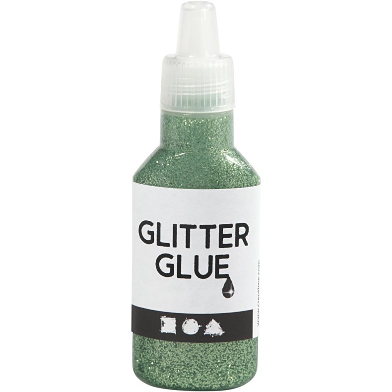 Glitterlim, gr&oslash;n