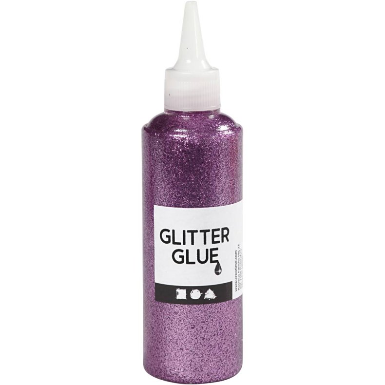 Glitterlim, lilla