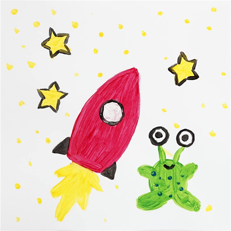 Akrylmaling Blank, standardfarver, 6x20 ml/ 1 pk.