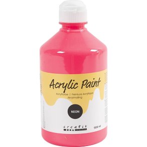 Akrylmaling Neon, neon pink, 500 ml/ 1 fl.