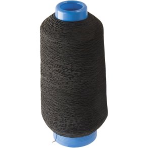 Tynd, rund elastiktråd, sort, 1500 m/ 1 rl.