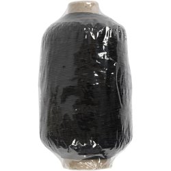 Tynd, rund elastiktr&aring;d, sort, 1500 m/ 1 rl.