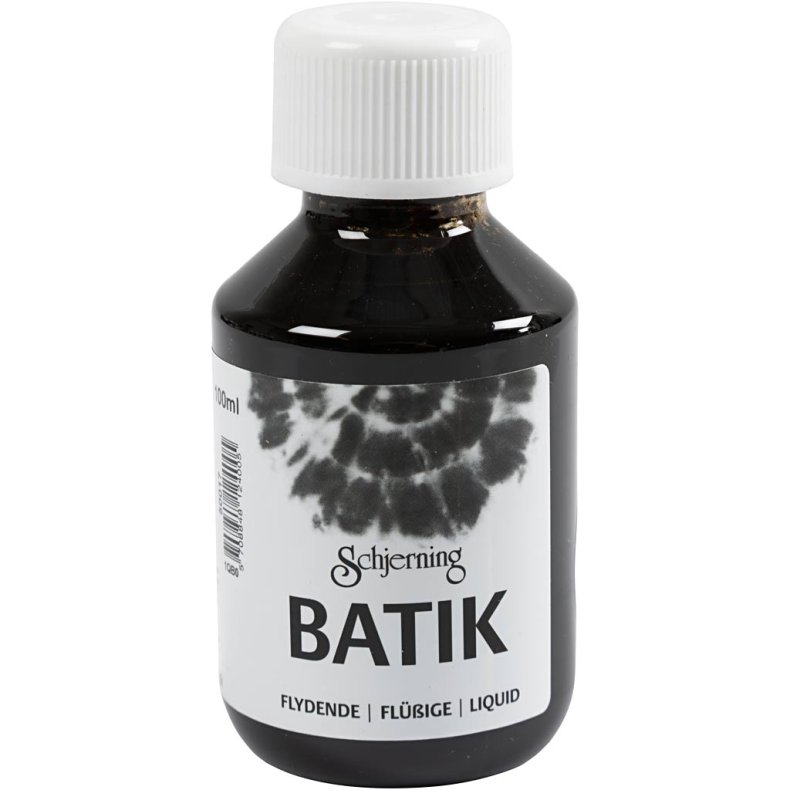 Batikfarve, sort, 100ml/ 1 fl.