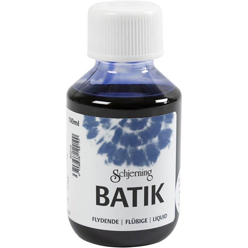 Batikfarve, brilliant bl&aring;, 100ml/ 1 fl.