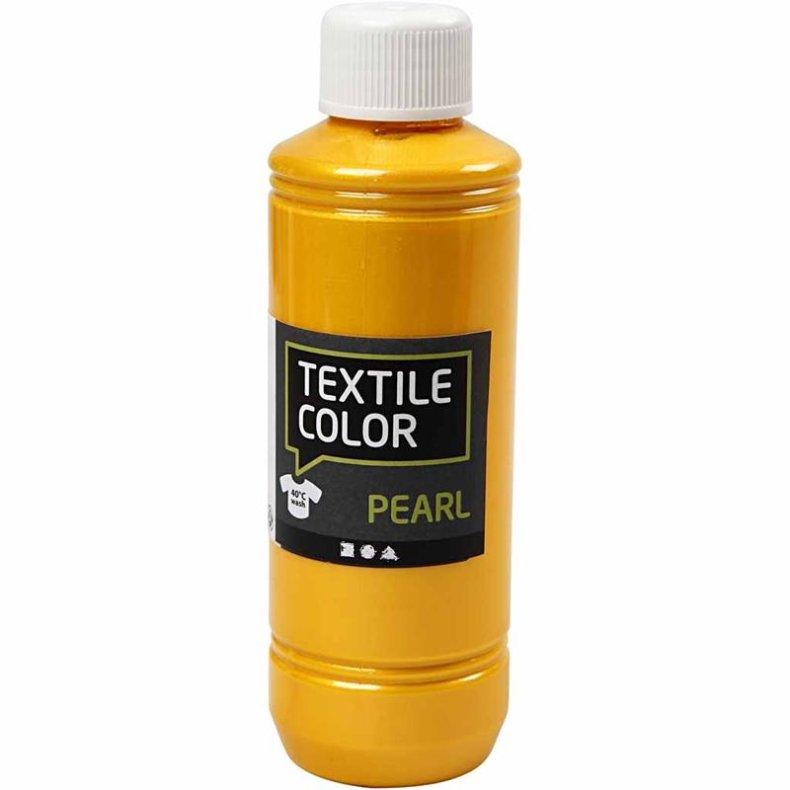 Textile Color, perlemor, gul, 250ml/ 1 fl.