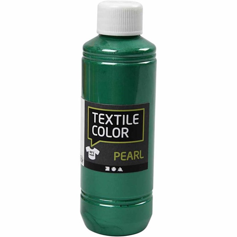 Textile Color, perlemor, gr&oslash;n, 250ml/ 1 fl.