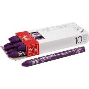 CARAN D’ACHE Neocolor I, L: 10 cm, tykkelse 8,5 mm, lilac (110), 10 stk./ 1 pk.