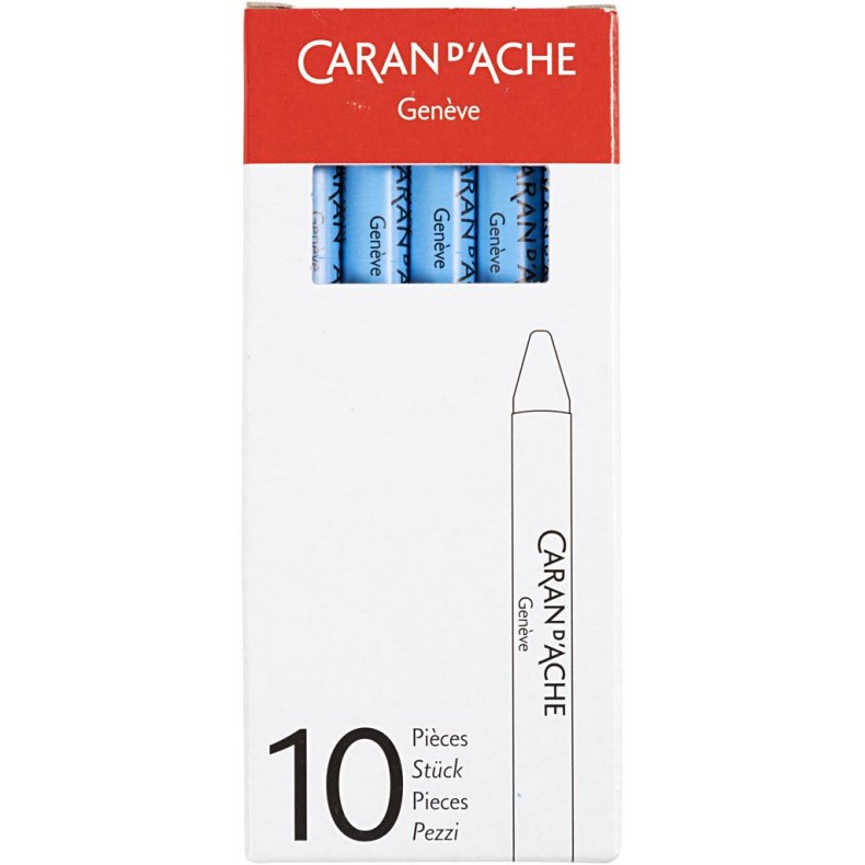 CARAN D&rsquo;ACHE Neocolor I, L: 10 cm, tykkelse 8,5 mm, light blue (161), 10 stk./ 1 pk.