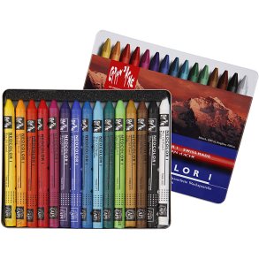 CARAN D’ACHE Neocolor I, L: 10 cm, tykkelse 8,5 mm, ass. farver, 15 stk./ 1 pk.