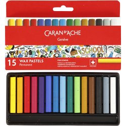 CARAN D&rsquo;ACHE Neocolor I, Junior, L: 5 cm, tykkelse 8,5 mm, ass. farver, 15 stk./ 1 pk.