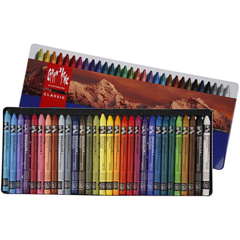CARAN D&rsquo;ACHE Neocolor I, L: 10 cm, tykkelse 8,5 mm, ass. farver, 30 stk./ 1 pk.