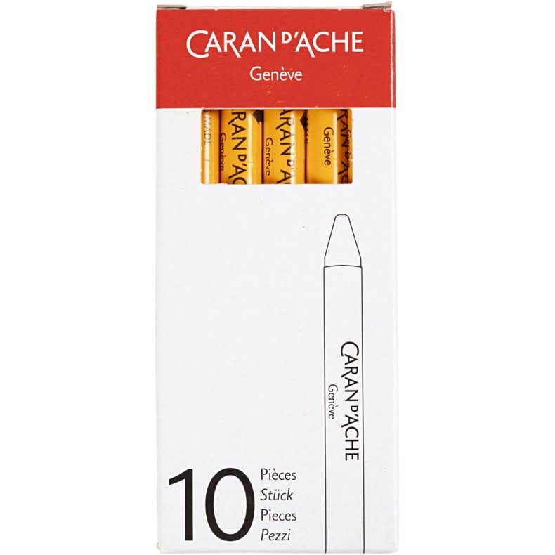 CARAN D&rsquo;ACHE Neocolor I, L: 10 cm, tykkelse 8,5 mm, orange (030), 10 stk./ 1 pk.