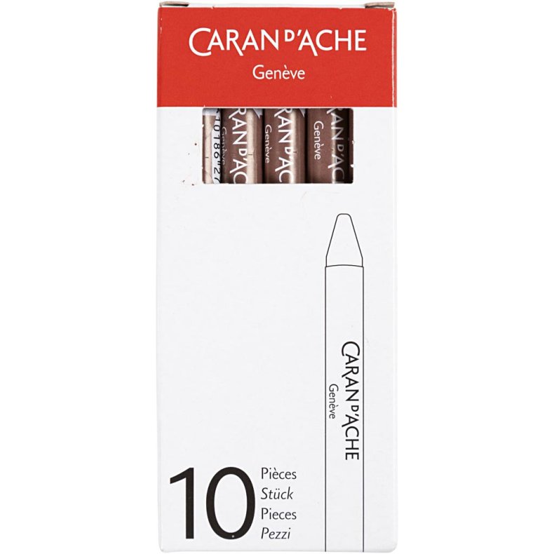 CARAN D&rsquo;ACHE Neocolor I, L: 10 cm, tykkelse 8,5 mm, brown (059), 10 stk./ 1 pk.