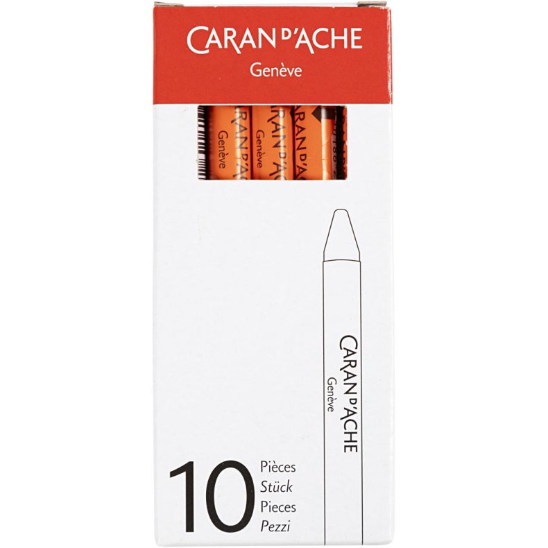 CARAN D&rsquo;ACHE Neocolor I, L: 10 cm, tykkelse 8,5 mm, vermilion (060), 10 stk./ 1 pk.