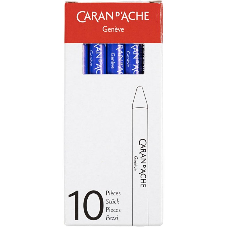 CARAN D&rsquo;ACHE Neocolor I, L: 10 cm, tykkelse 8,5 mm, ultramarine (140), 10 stk./ 1 pk.
