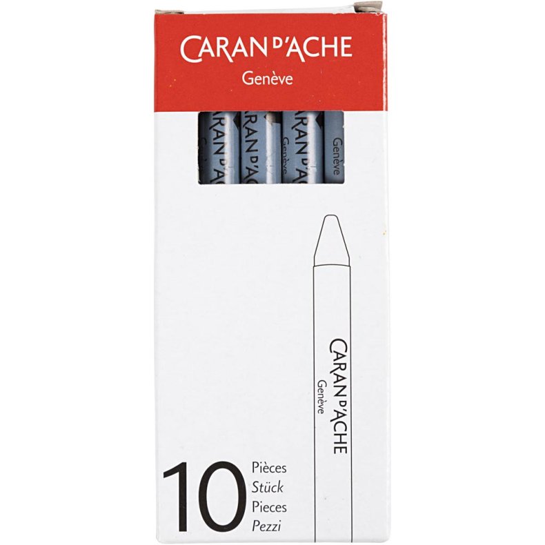 CARAN D&rsquo;ACHE Neocolor I, L: 10 cm, tykkelse 8,5 mm, grey (005), 10 stk./ 1 pk.