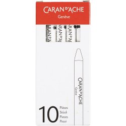 CARAN D&rsquo;ACHE Neocolor II, L: 10 cm, tykkelse 8,5 mm, white (001), 10 stk./ 1 pk.
