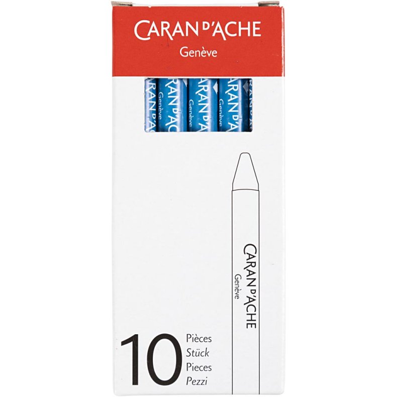 CARAN D&rsquo;ACHE Neocolor II, L: 10 cm, tykkelse 8,5 mm, cobalt blue (160), 10 stk./ 1 pk.