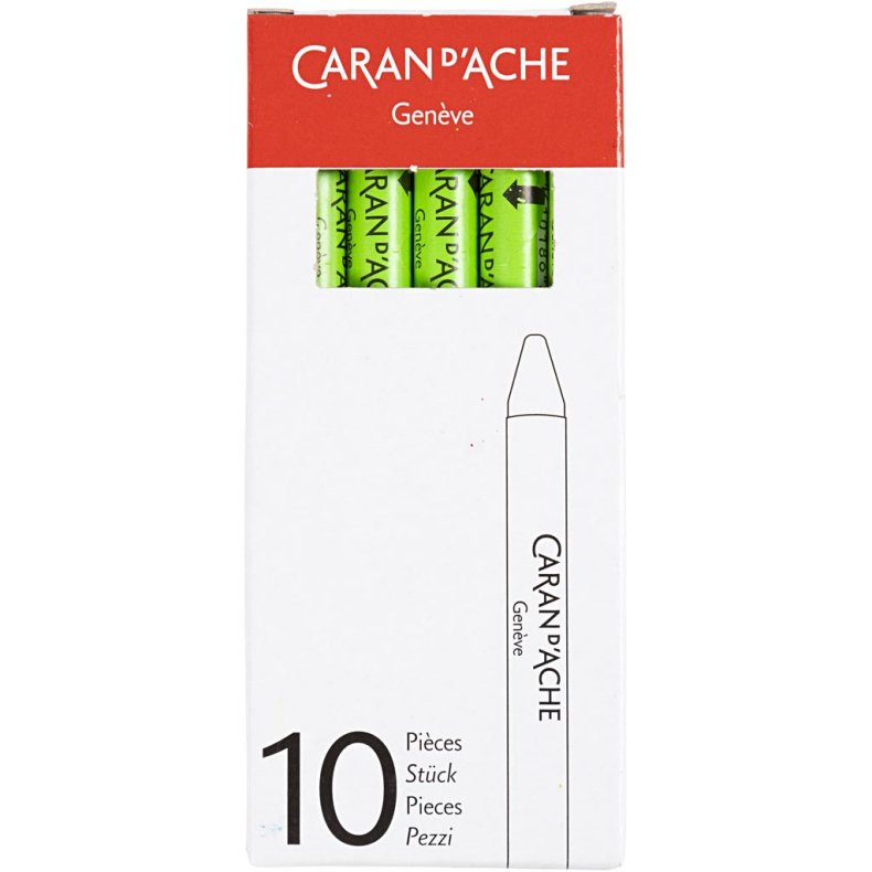 CARAN D&rsquo;ACHE Neocolor II, L: 10 cm, tykkelse 8,5 mm, yellow green (230), 10 stk./ 1 pk.