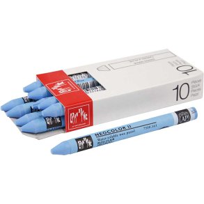 CARAN D’ACHE Neocolor II, L: 10 cm, tykkelse 8,5 mm, light blue (161), 10 stk./ 1 pk.