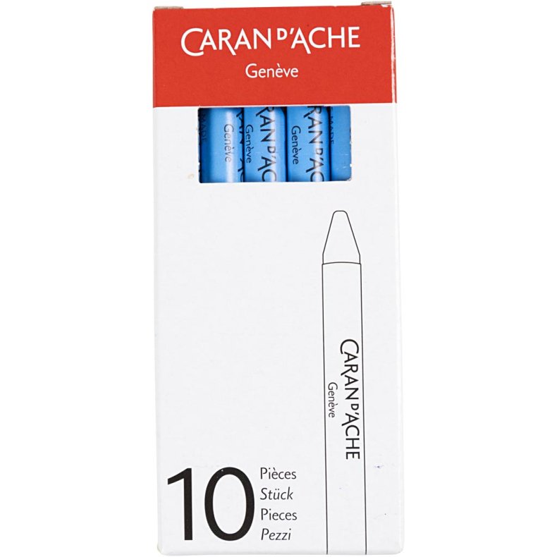 CARAN D&rsquo;ACHE Neocolor II, L: 10 cm, tykkelse 8,5 mm, light blue (161), 10 stk./ 1 pk.