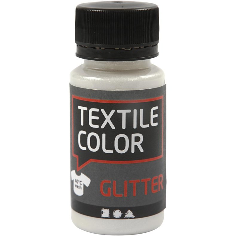 Textile Color, glitter, transparent, 50ml/ 1 fl.