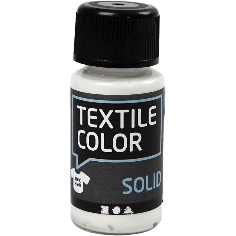 Textile Solid, d&aelig;kkende, hvid, 50ml/ 1 fl.