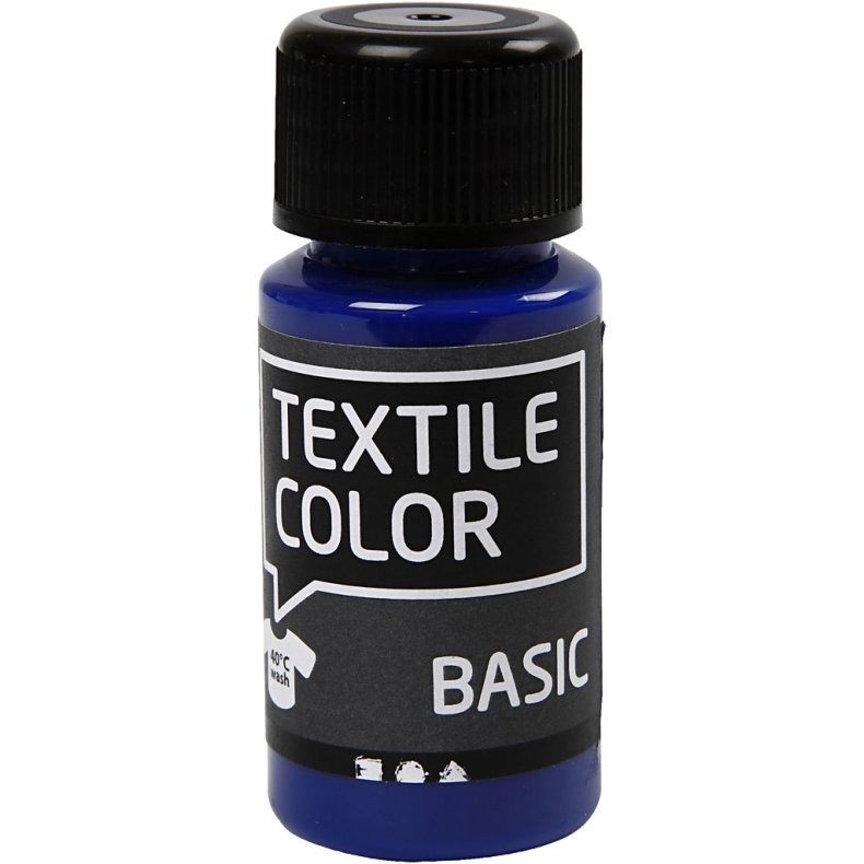 Textile Color, prim&aelig;r bl&aring;, 50 ml/ 1 fl.