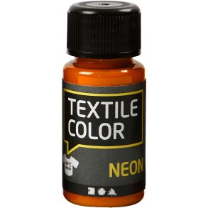 Tekstilmaling, neon orange, 50 ml/ 1 fl.